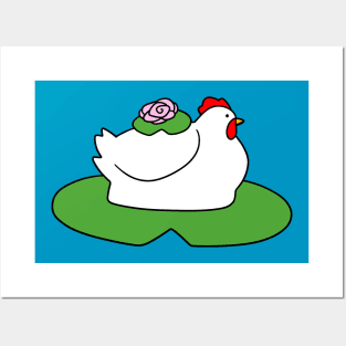 Lilypad Hen Posters and Art